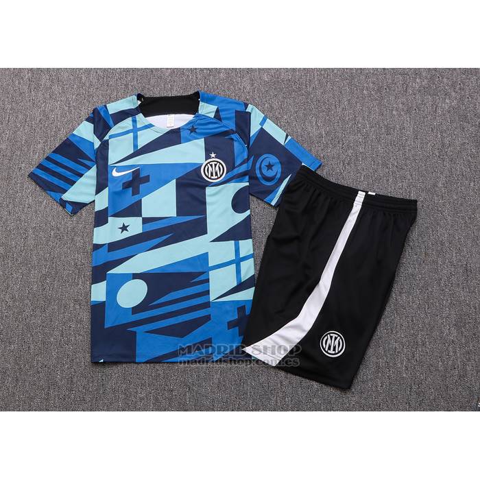 Chandal del Inter Milan Manga Corta 2022-2023 Azul - Pantalon Corto